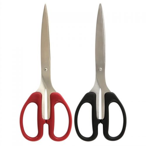 得力(deli)210mm办公家用生活剪刀(大号) 1把 办公用品 颜色随机6010