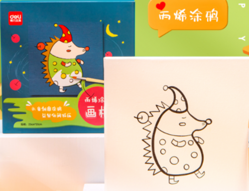 得力73904-5_丙烯涂鸦画框(小猫)(混)(套)幼儿绘画涂色玩具 手工DIY自制画框 绘画套装